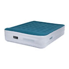 DOUBLE HIGH RAISED AIR BED INFLATABLE MATTRESS AIRBED W BUILT IN ELECTRIC PUMP
