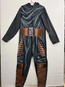 Mono Star Wars Para Hombre Grande Gris Marrón Estampado Una Pieza Con Capucha Cremallera Completa - Imagen 1 de 11