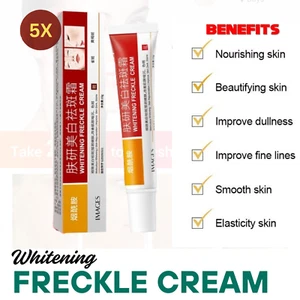 5X Aufhellende Sommersprossen Creme Entfernen Dunkle Flecken Gesichtscremes Niacinamid Kostenloser Versand - Bild 1 von 7