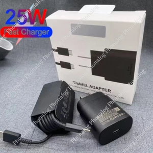 25W Type C USB-C Cable Super Fast Wall PD Charger For Samsung Galaxy S20 S22 S21 - Picture 1 of 15