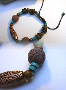 SCHMUCK-STCK NEU Armband Holz LAVA braun - Photo 1/1