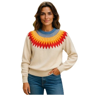 Suéter para mujer French Connection talla XL Fair Isle suéter de esquí nórdico  Foto 1 de 4
