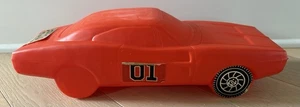 Vintage 1981 Dukes Of Hazzard General Lee Piggy Bank Renzi Blow Mold Warner Bros - Picture 1 of 6