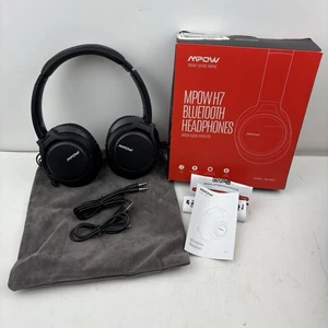 Mpow H7 Bluetooth Headphones Model BH162A Black - Picture 1 of 6