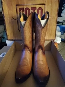 Soto Boots Cowboy Boots Mens Size 10 Leather Western  H50030 Rodeo - Picture 1 of 12