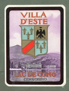 RAR Hotel Gepäck Etikett ITALIEN Villa d'Este Lac de Como größere Größe #775 - Bild 1 von 1