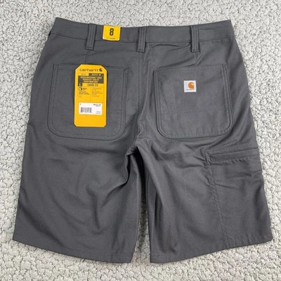 Pantalones Cortos de Trabajo Carhartt Para Mujer de Lona Talla 8 Gris 10” Resistente Flex Ajuste Suelto Foto 1 de 4
