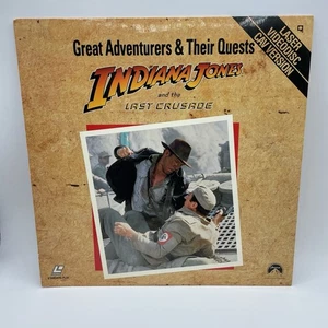 Great Adventurers & Their Quests Indiana Jones & The Last Crusade Rare Laserdisc - Picture 1 of 2