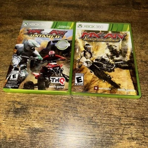 MX vs ATV Supercross & Untamed (Microsoft Xbox 360) Both complete w/manual, case - Picture 1 of 3