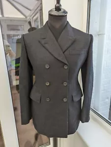 Christopher Kane Double Breasted Grey Woman's Blazer Wool & Mohair Size UK10 - Picture 1 of 17