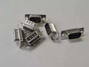 VGA Style HD15 15 Pin Male Solder Cup Type QTY 10 - Picture 1 of 6