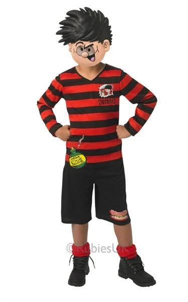 Dennis the Menace Boys Fancy Dress World Book Day Beano Kids Costume Age 5-6 - Image 1 of 1