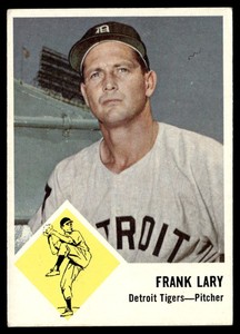 1963 Fleer #14 Frank Lary VG-EX-B108R12