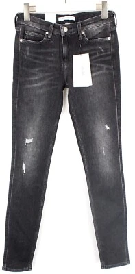 Calvin Klein Jeans Mid Rise Skinny West Cowal Black Jeans Damen Schlank W27/L34 - Bild 1 von 4