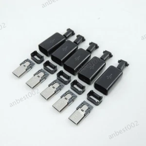 Micro USB 5PIN Welding Type Male Plug Charger 5P USB Tail Charging Socket - Picture 1 of 12