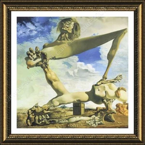 Soft Construction Boiled Beans by Salvador Dali | Framed canvas | Wall art HD - Picture 1 of 12