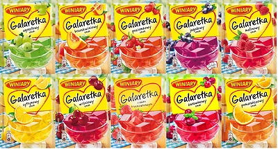 Winiary Galaretka Jelly 100% Polish Taste! BIG CHOICE- JELLO Desser Poland