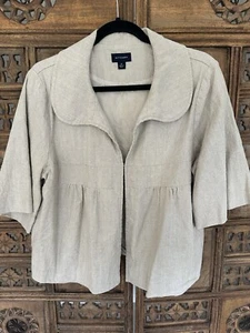 Linen Jacket Witchery 14 Natural - Picture 1 of 4