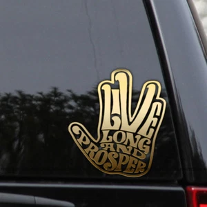 Star Trek Spock Hand Live Long and Prosper Vulcan Vinyl Decal Sticker - Picture 1 of 3