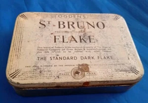 Vintage Ogdens St Bruno Flake Tobacco Tin Empty - Picture 1 of 5