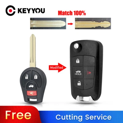 BLADE CUT by PHOTO Modified Car Key For Nissan Versa Sentra NV200 2013 - 2019 Foto 1 de 4