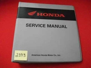 FACTORY ISSUED HONDA MOTORCYCLE SERVICE MANUAL 7- RING PROTECTIVE BINDER VGC - Picture 1 of 3