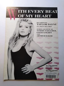 With Every Beat Of My Heart Taylor Dayne Noten 1989 Pop Rock Musik Song - Bild 1 von 3