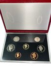 UK PROOF COIN Collection Set Original ROYAL MINT Leather 1988 Queen Elizabeth