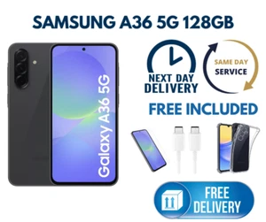 Samsung Galaxy A36 5G 128GB Dual Sim Unlocked Black Colour  Android Smartphone - Picture 1 of 10