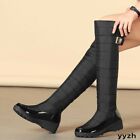 Women's Winter Long Snow Boots Over Knee High Boot Pull on Warm Casual Shoes Hot