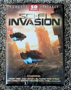 SCI-FI INVASION - 50 Classic Space Fantasy Feature Movies DVD NEW/SEALED - Picture 1 of 2