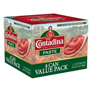 CONTADINA Tomato Paste, 4 Pack, 6 oz Cans - Picture 1 of 8