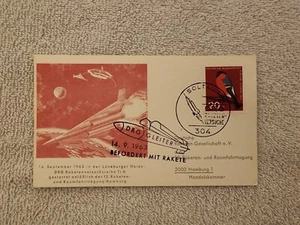 Rocket Mail FLOWN Cover | EZ 65 Germany - Picture 1 of 2