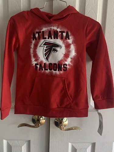 VETEMENTS Felpa con cappuccio rossa bambina 6 6x Atlanta Falcons NFL Team Apparel nuova con etichette prezzo al pubblico consigliato dal produttore $34