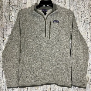 Patagonia Gray Quarter Zip Fleece Pullover Sweatshirt Sweater Women’s Small - Picture 1 of 10