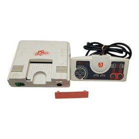 (GREAT!) PC Engine Gaming Console - White PI-TG001 with PI-PD002 Turbo Pad!!