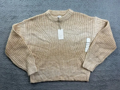 Suéter suéter tejido grueso camel A New Day para mujer talla mediana Foto 1 de 4