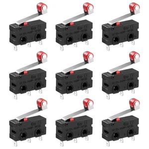 Micro Interruptor Palanca Rodillo con Ruedas SPDT Pulsador Momentáneo - Imagen 1 de 10