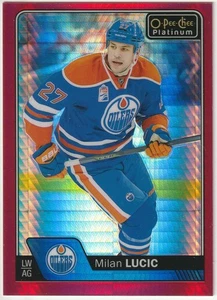 2016-17 O-Pee-Chee (Platinum) "Red Prism" Parallel SP # 78 Milan Lucic! 067/199 - Picture 1 of 2