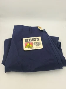 Ben Davis Original Ben's Pants Mens 42x30 Navy Classic Workwear 50/50 Blend - Picture 1 of 19