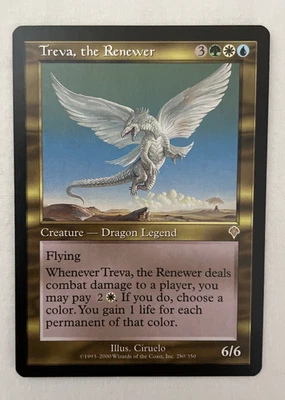 1x Treva, the Renewer Invasion MTG Magic the Gathering LP - Image 1 of 2