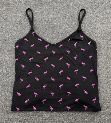 Top de punto súper suave estampado flamenco metálico rosa para mujer talla grande 4X Foto 1 de 4