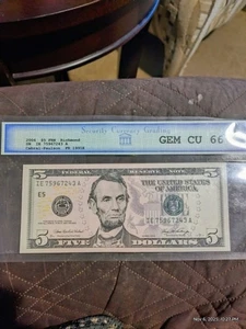 2006 $5 Dollar Note Gem Cu 66   - Picture 1 of 1