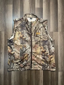 Under Armour Mens Coldgear Vest Realtree edge Hunting Fitted MD Sz L - Picture 1 of 5