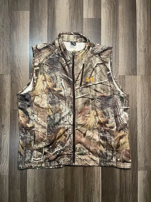 Under Armour Mens Coldgear Vest Realtree edge Hunting Fitted MD Sz L - Image 1 of 4