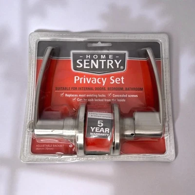 Juego de cerradura de palanca de manija de puerta de privacidad interna para dormitorio baño - centinela de hogar Foto 1 de 4