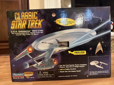 Nuevo 1995 Playmates Classic Star Trek USS Enterprise NCC-1701 Edición Coleccionista Foto 1 de 4