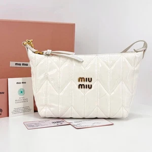 Miu Miu Patent Mini Shoulder Bag White 5NE841 140472080 - Bild 1 von 10