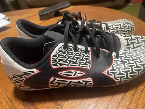 Under Armour 1264205-103 B CF Force 2.0 FG JR Soccer Cleats Colors White Red 6Y - Picture 1 of 3
