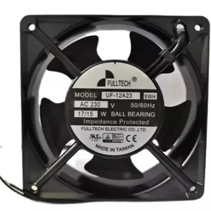 Ventilador de refrigeración axial industrial de 2 cables UF-12A23 BWH AC230V 17/15W 6 meses de garantía - Imagen 1 de 1